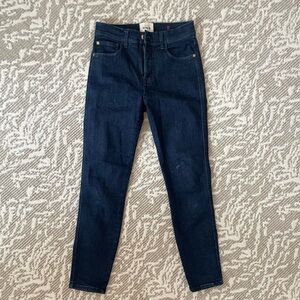 Sezane Denim 27 Classic Dark Blue Women's Skinny Jeans